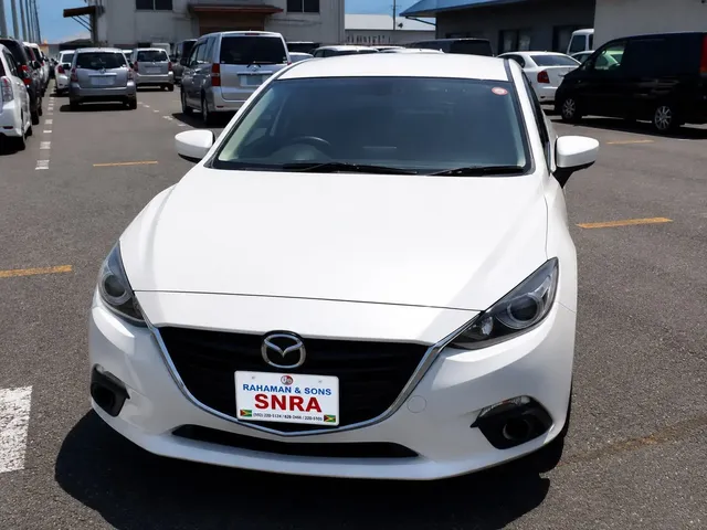 2014 Mazda Axela Sport, white hatchback for sale at Rahaman & Sons, Success — in stock