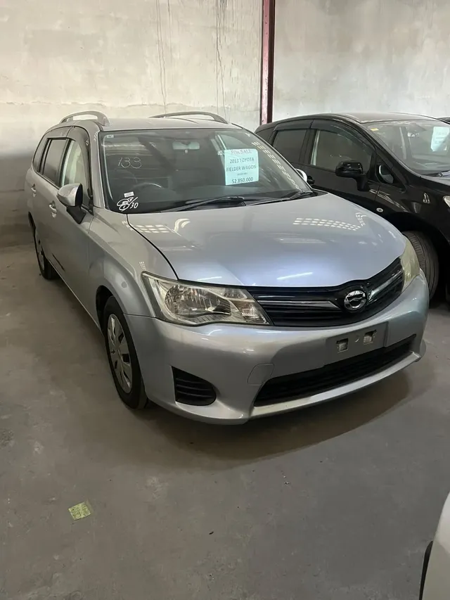 2013 Toyota Corolla Fielder, silver wagon for sale at Rahaman & Sons, Success — in stock