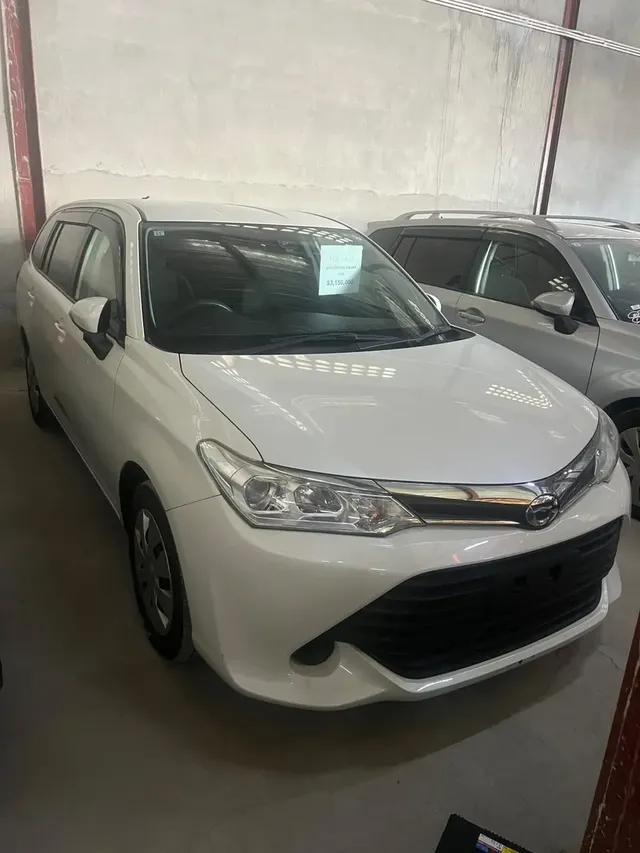2015 Toyota Corolla Fielder, white wagon for sale at Rahaman & Sons, Success — in stock