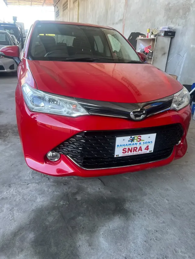 2015 Toyota Corolla Fielder, red wagon for sale at Rahaman & Sons, Success — in stock
